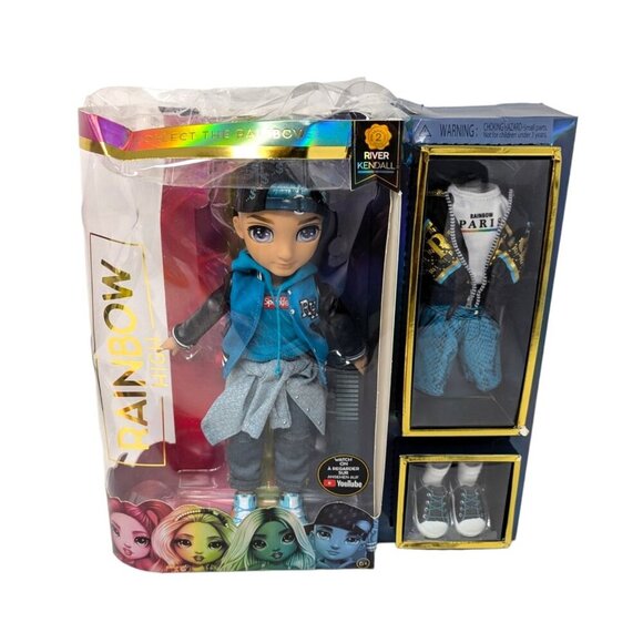 2020 MGA Rainbow High River Kendall Teal Fashion Doll with Outfits Series 2 - Picture 1 of 6